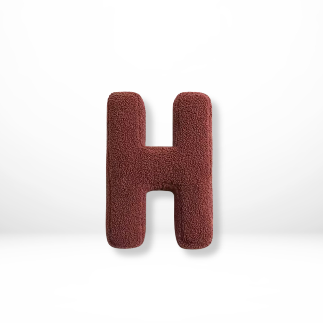 Avenia – Fluwelen Alphabet Sierkussen | Personalisierbar mit Buchstaben A–Z