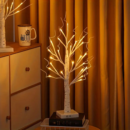 2-delige set LED berkenboom lampen (24 LEDs) – kerst- & decoratieverlichting