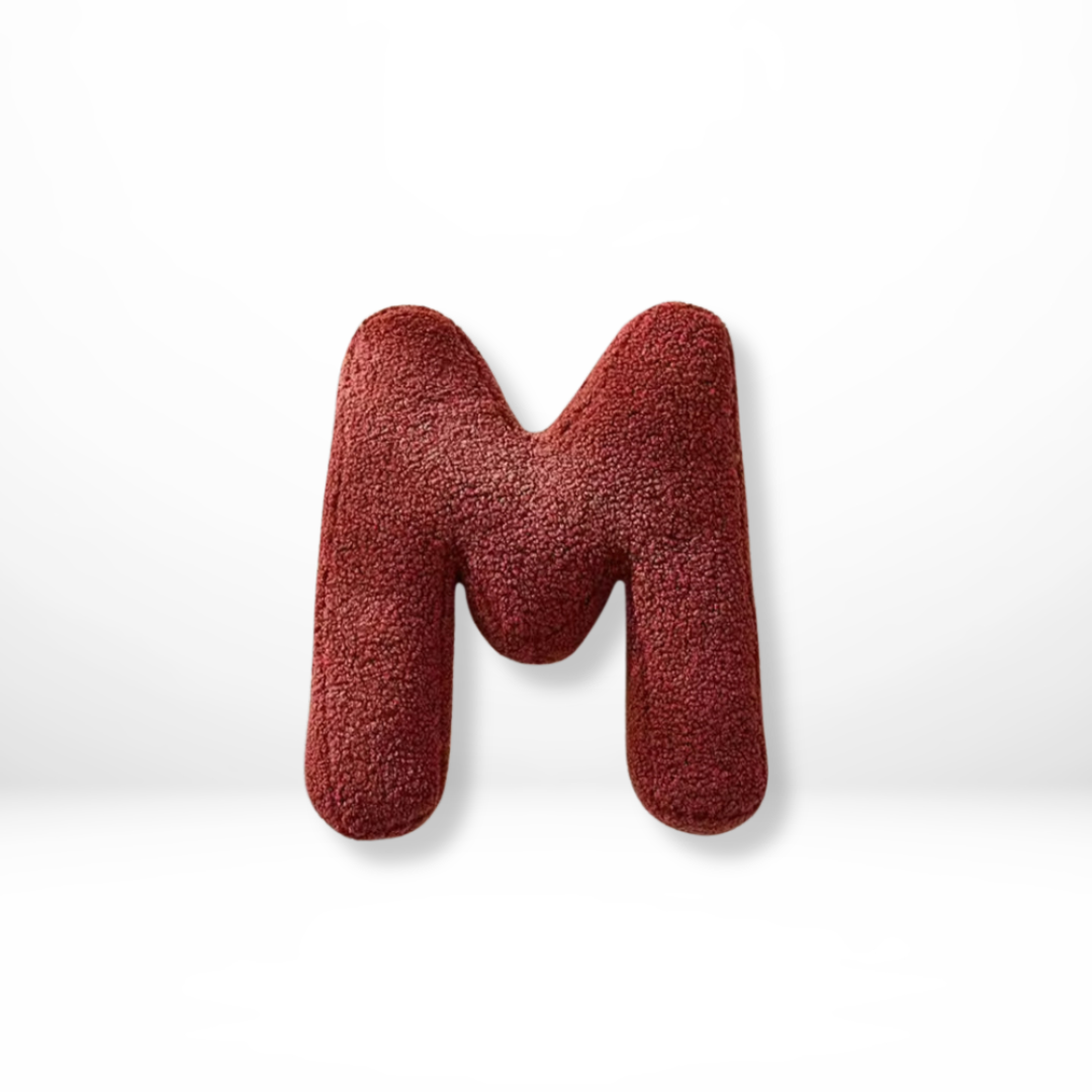 Avenia – Fluwelen Alphabet Sierkussen | Personalisierbar mit Buchstaben A–Z