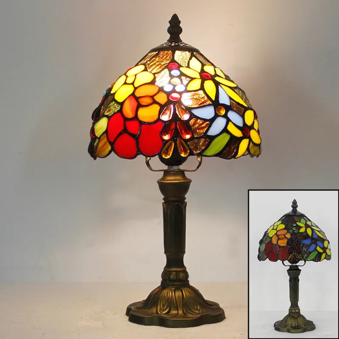 Lunavia Tiffany | Kabellose LED Tischlampe mit Farbwechsel