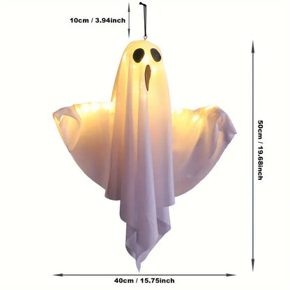 Halloween LED Hängende Geister – 3er-Set leuchtende Spukfiguren für Garten & Haus