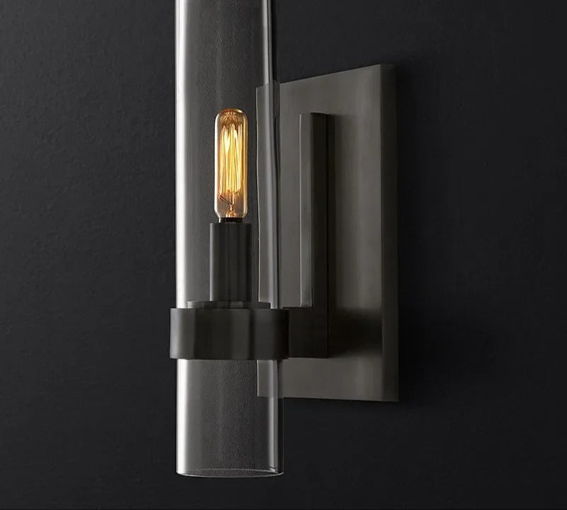 Schwarze Design-Wandleuchte – Flammenförmige LED-Lampe für modernes Wohnen