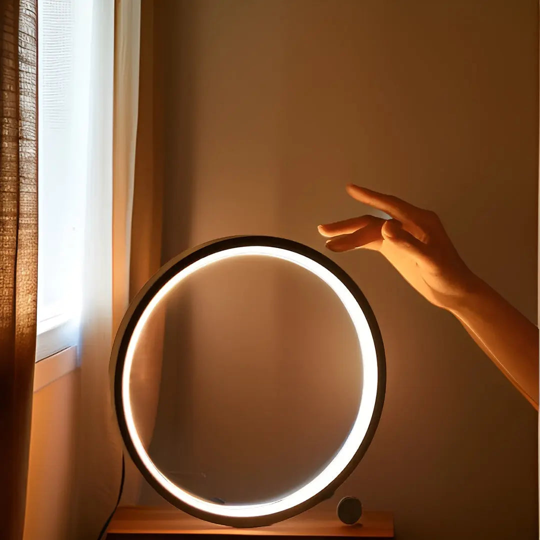 Nuvea Halo | USB-C LED-tafellamp met dimmer en rond design 