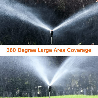 Norduvo Orbit | automatischer rotierender Gartensprinkler mit ausziehbarem Stativ