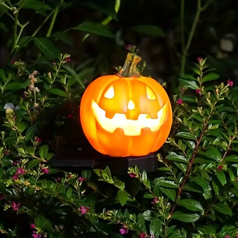 Halloween Solar Kürbis Lichter – Wetterfeste LED Gartenlampen für Außen & Partydeko
