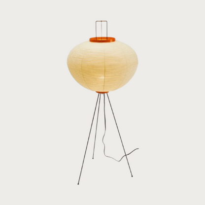 Sōra 9A | Handgefertigte Papierlampe mit Holzstruktur