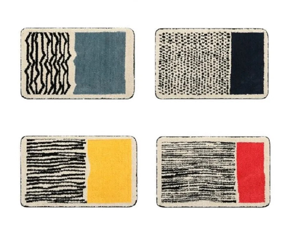 AbstractStep Badematte | Skandinavisches Design mit abstraktem Muster