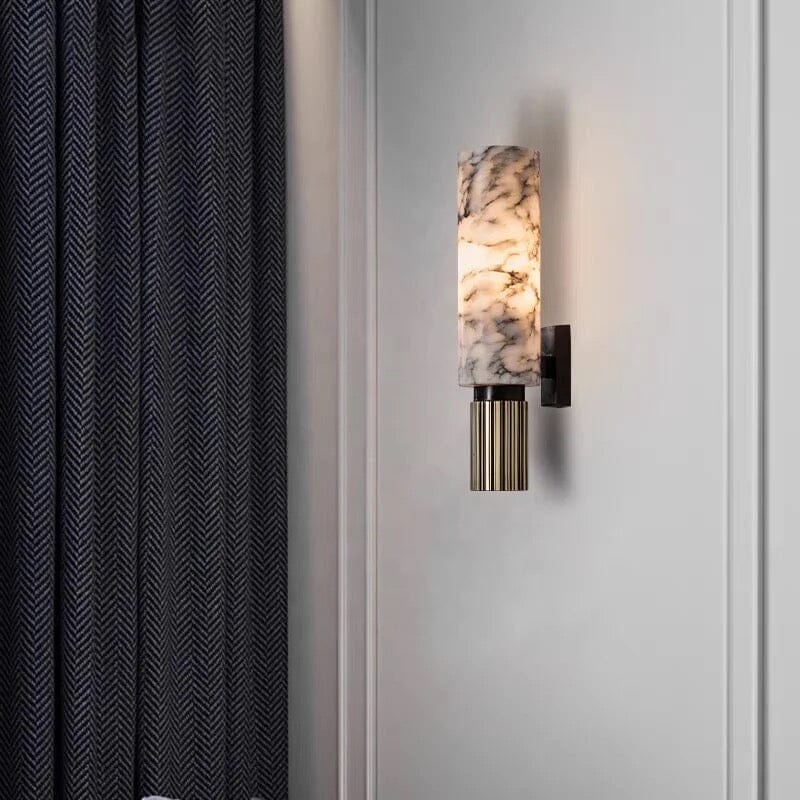 Luxe marmeren wandlamp – Elegant ontwerp met LED-licht voor stijlvolle woonruimtes