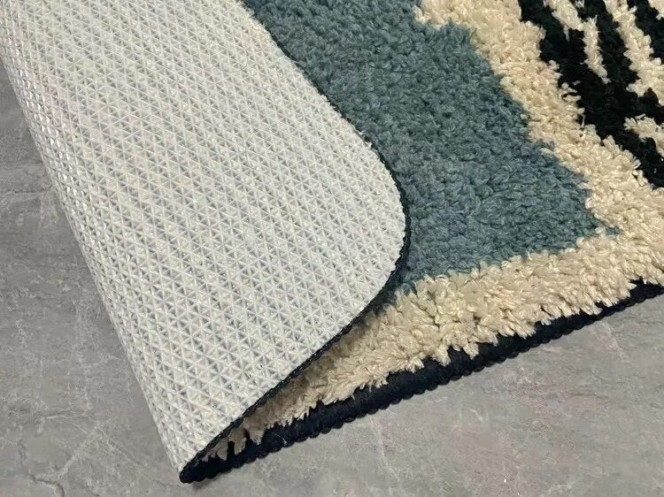 AbstractStep Badematte | Skandinavisches Design mit abstraktem Muster