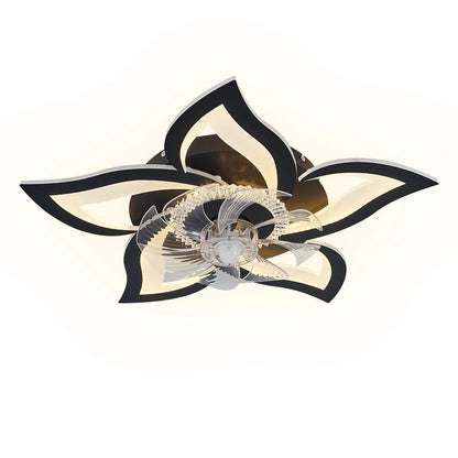 Floara Breeze | Dimmbarer LED-Deckenventilator in Blütenform mit Fernbedienung & App-Steuerung