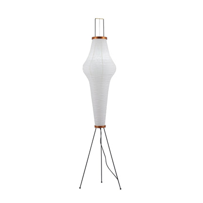 Lunora Haze | Skulpturale Stehlampe aus Reispapier im Japandi-Stil