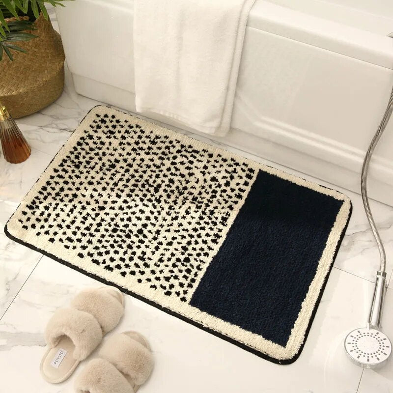 AbstractStep Badematte | Skandinavisches Design mit abstraktem Muster