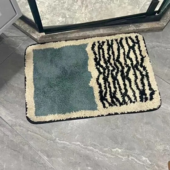 AbstractStep Badematte | Skandinavisches Design mit abstraktem Muster