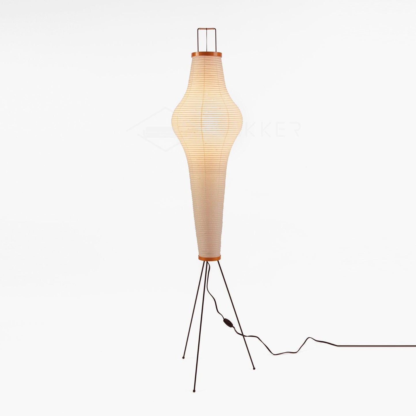 Lunora Haze | Skulpturale Stehlampe aus Reispapier im Japandi-Stil