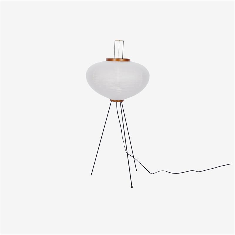 Lunora Haze | Skulpturale Stehlampe aus Reispapier im Japandi-Stil