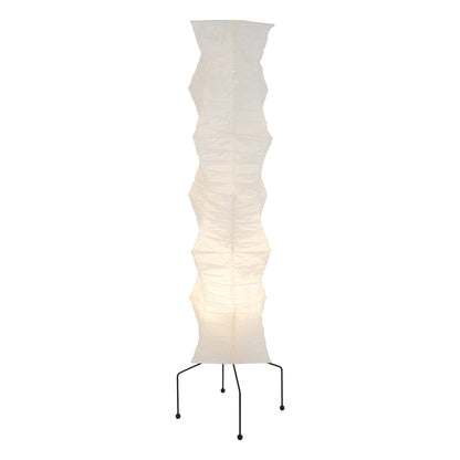 Lunora Haze | Skulpturale Stehlampe aus Reispapier im Japandi-Stil