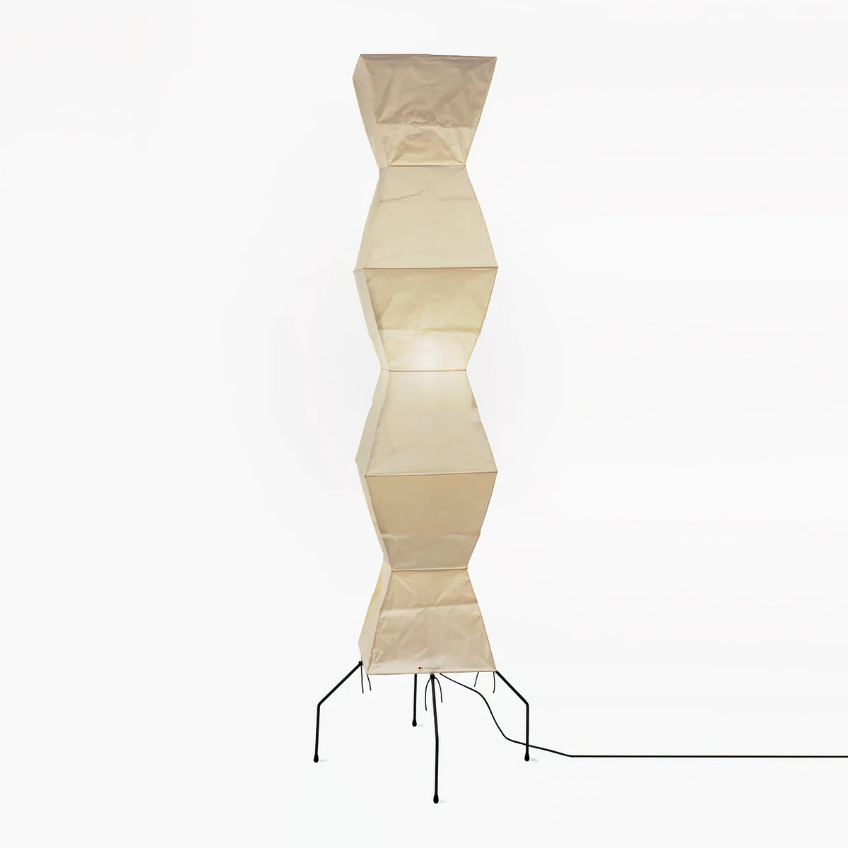 Lunora Haze | Skulpturale Stehlampe aus Reispapier im Japandi-Stil