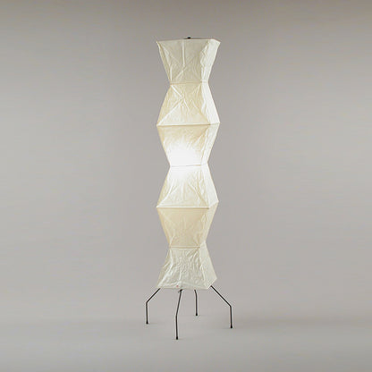 Lunora Haze | Skulpturale Stehlampe aus Reispapier im Japandi-Stil