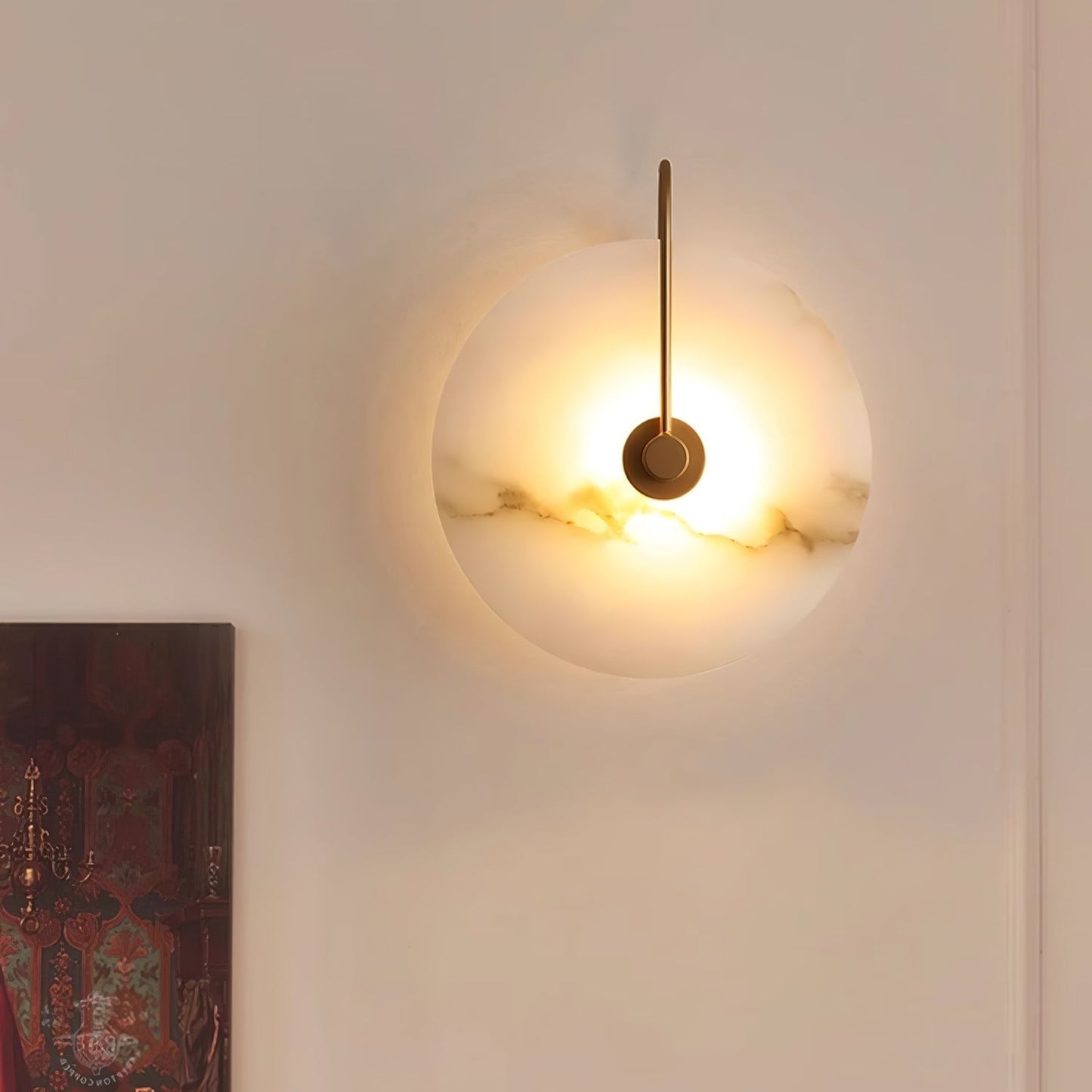 AlabasterBeam | Wandlamp van Albast | Luxe LED Wandverlichting met Warm Licht voor Moderne & Klassieke Interieurs