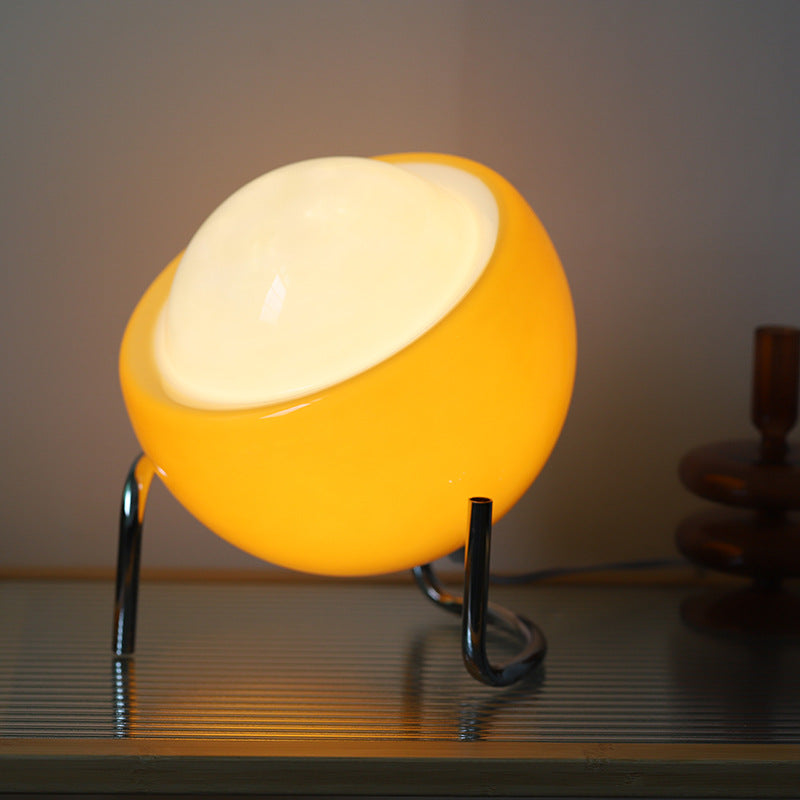 Bauvara Light | LED-Tischlampe im Bauhaus-Stil mit Glas-Schirm