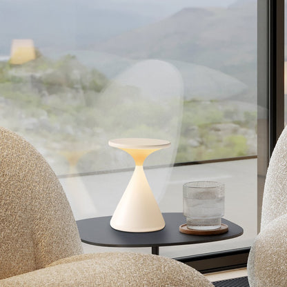 Aeron Glow | Kabellose LED-Tischleuchte im Hourglass-Design