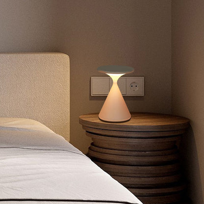 Aeron Glow | Kabellose LED-Tischleuchte im Hourglass-Design