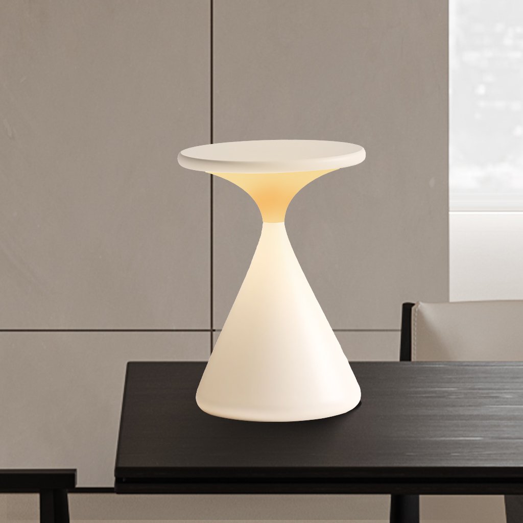 Aeron Glow | Kabellose LED-Tischleuchte im Hourglass-Design