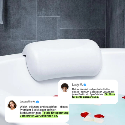 Nuvoria Spa | Ergonomisches, rutschfestes Badekissen für entspannte Vollbäder