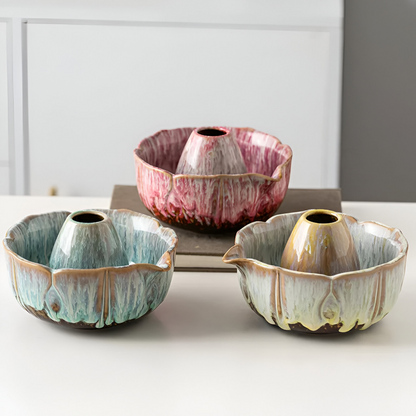 Matcha Set 8 Teilig | Handgefertigte Keramikschale 550 ml | Mit Bambus Zubehör