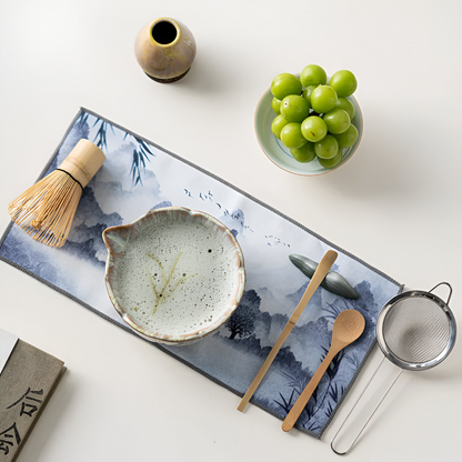 Matcha Set 8 Teilig | Handgefertigte Keramikschale 550 ml | Mit Bambus Zubehör