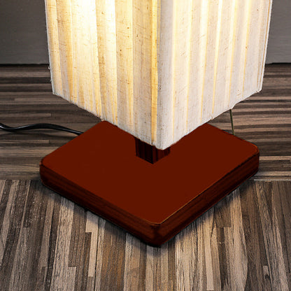 ZenLight | Japanische Walnuss Stehleuchte | Natürliches Holzdesign & Warmes LED-Ambiente für Wohnräume