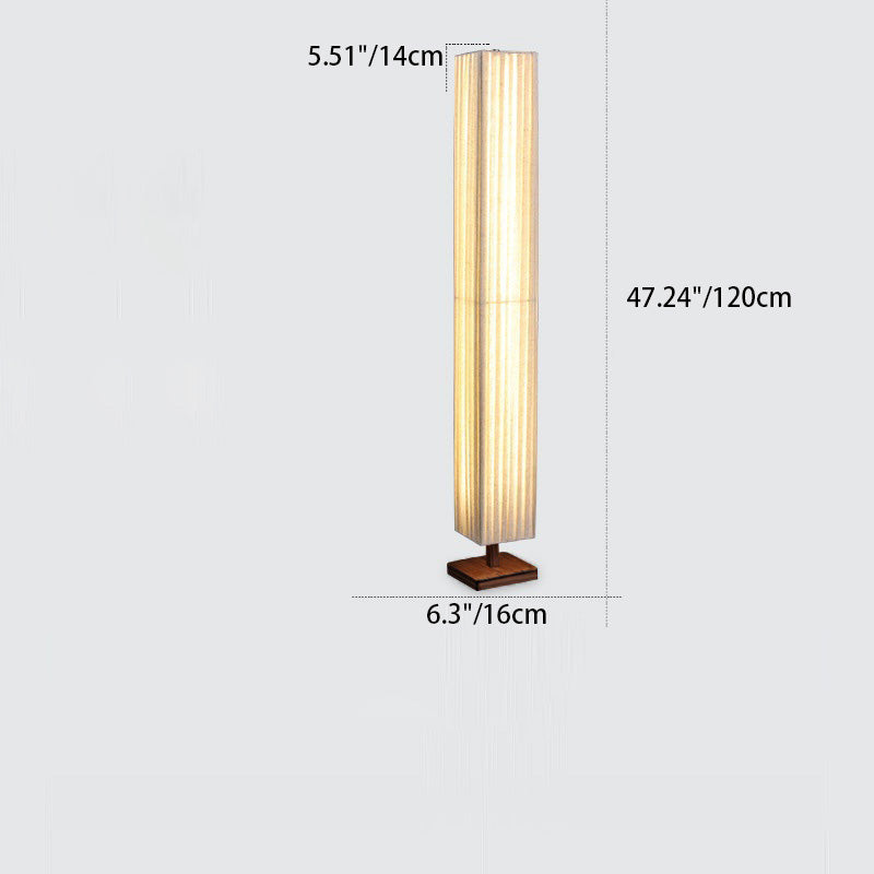ZenLight | Japanische Walnuss Stehleuchte | Natürliches Holzdesign & Warmes LED-Ambiente für Wohnräume
