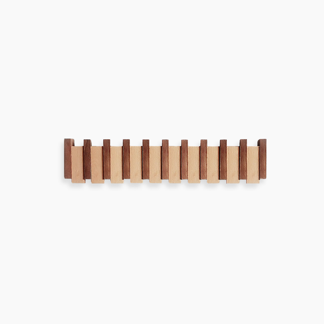 Norven Fold | Klappbarer Wandhaken aus Buchen- und Walnussholz