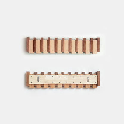 Norven Fold | Klappbarer Wandhaken aus Buchen- und Walnussholz