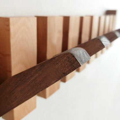 Norven Fold | Klappbarer Wandhaken aus Buchen- und Walnussholz