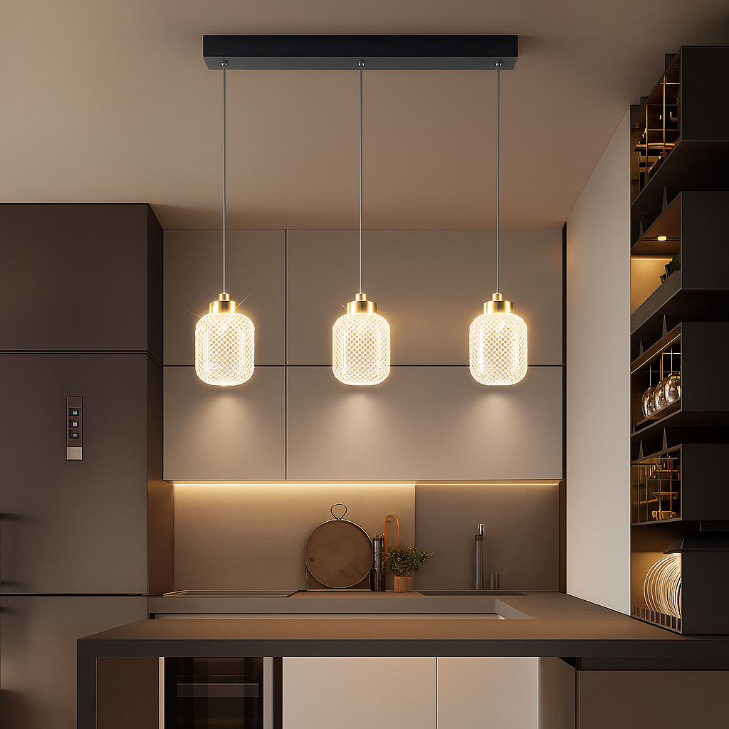 Aurelyra – nowoczesna lampa wisząca do stołu jadalnego lub wyspy kuchennej