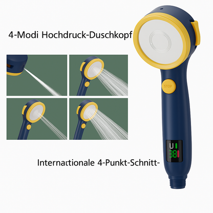 HydroSense Flow | LED-douchekop met filter en temperatuurweergave 