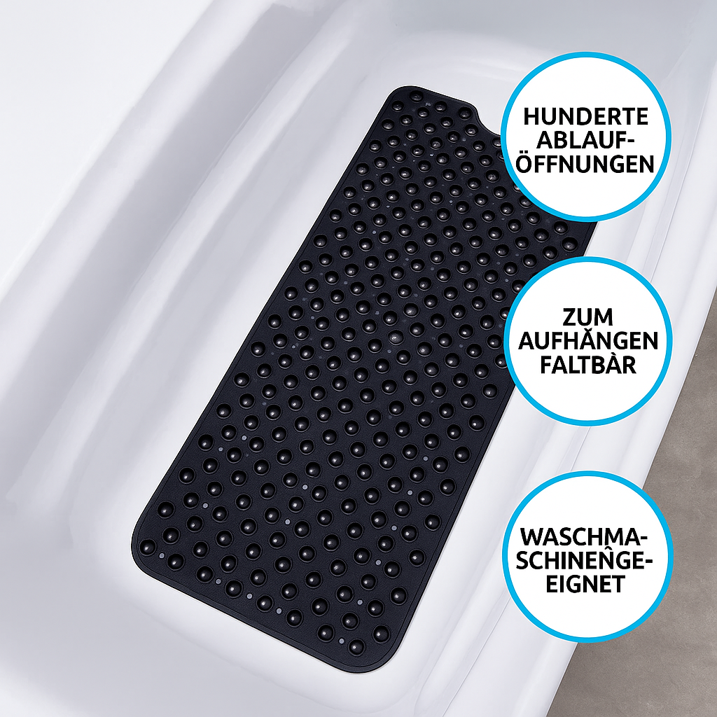 BathGrip antislipmat | Extra lange badmat voor douche en bad