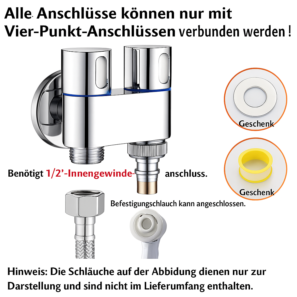 AuriJet | RVS bidetsproeier met drukregeling voor hygiënische reiniging