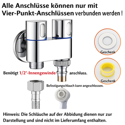 AuriJet | RVS bidetsproeier met drukregeling voor hygiënische reiniging