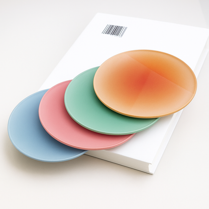 Nuvira Haze | Runder Acryl Untersetzer mit Farbverlauf, 10 cm