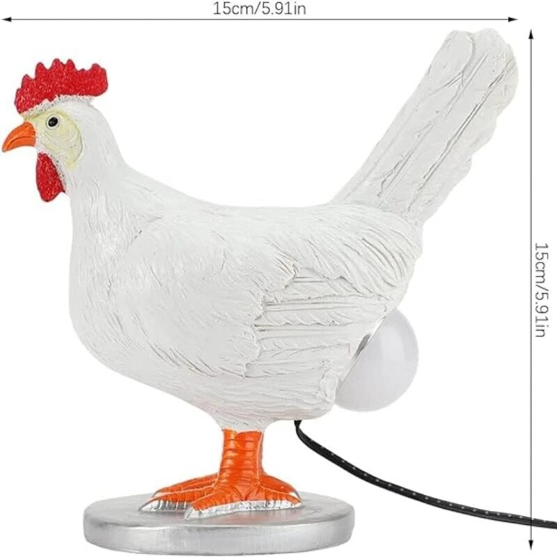 Clukka Light | Verspielte Tischlampe im skulpturalen Huhn-Design