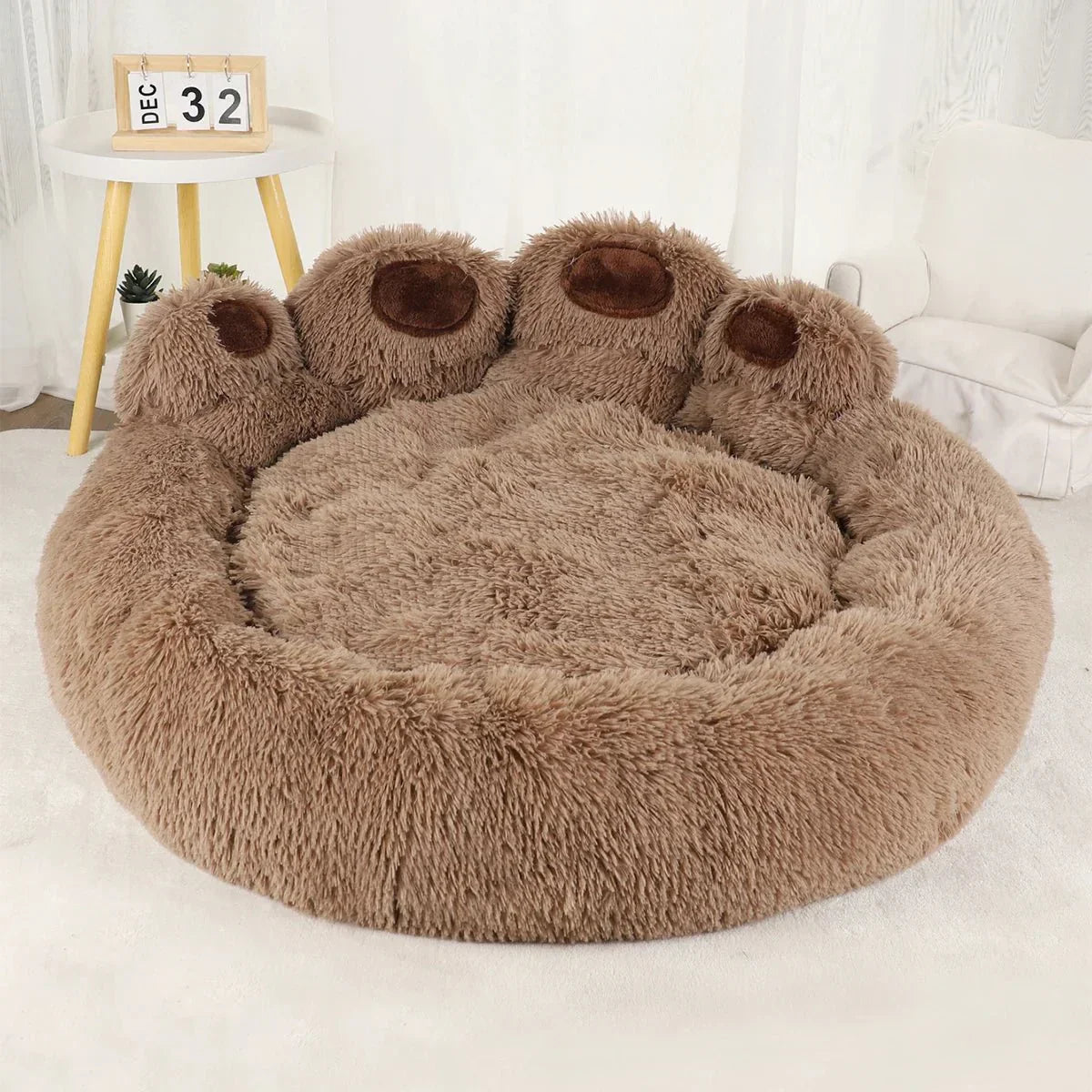 PawDream™ Orthopädisches Fluffy Hundebett | Extra Weich Plüsch | Gelenkschonend | Anti-Rutsch | 4 Größen