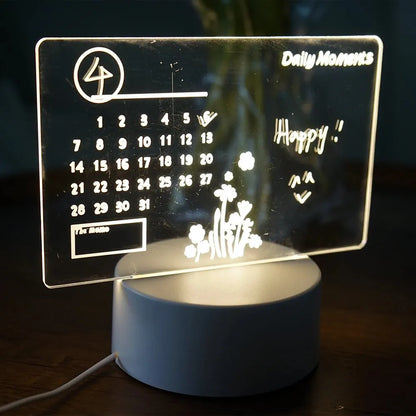 NoteGlow | LED tafellamp met notitiebord | dimbaar licht & schrijfplaat voor kantoor, kinderkamer & thuiskantoor