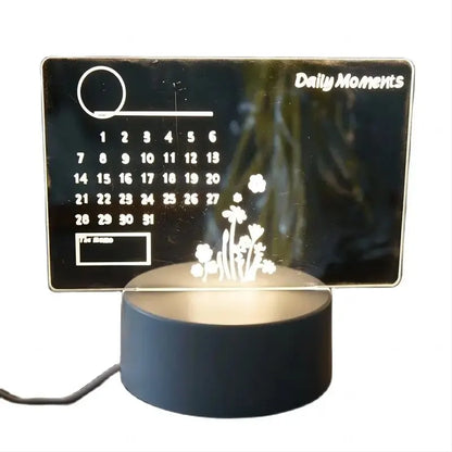 NoteGlow | LED tafellamp met notitiebord | dimbaar licht & schrijfplaat voor kantoor, kinderkamer & thuiskantoor