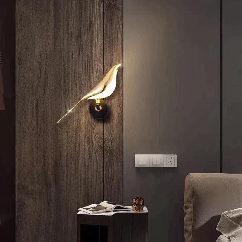 Avireo Lumis | dekorative LED-Wandlampe im Vogel-Design