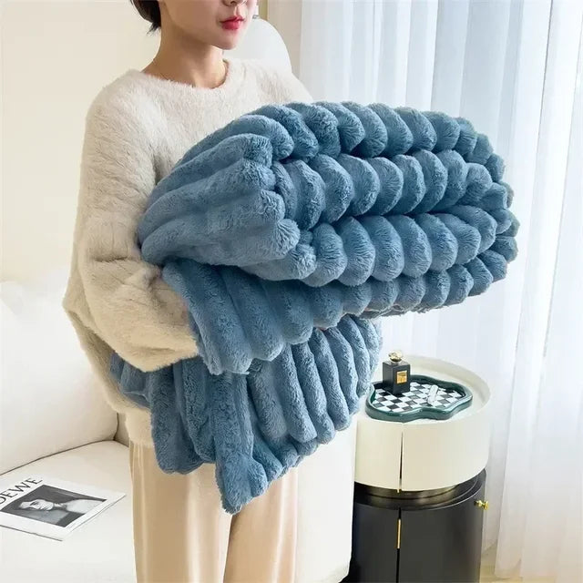 NordPlush | Extra große Plüschdecke, weich & warm für Sofa & Schlafzimmer