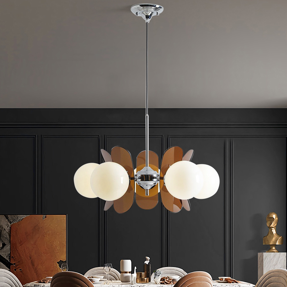 Ardane | Bauhaus Retro Kronleuchter aus Metall