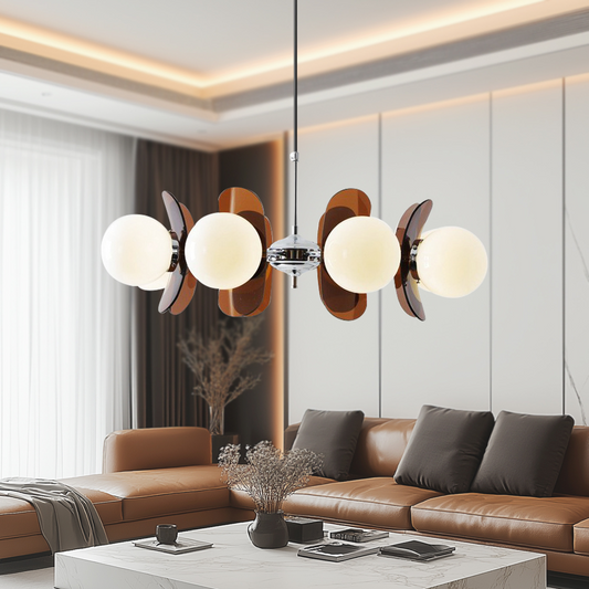 Ardane | Bauhaus Retro Kronleuchter aus Metall
