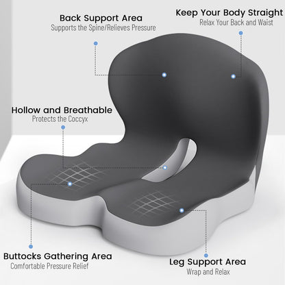 ErgoComfort Pad – Ergonomisches Memory Foam Sitzkissen für optimalen Komfort